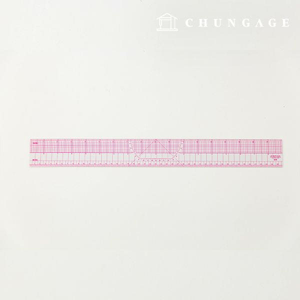 그레이딩자 방안자 인치 센치 양면 45cm