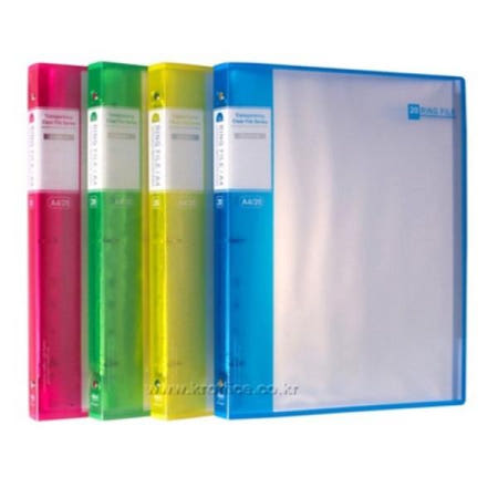 문구 현풍 20P A4투명3공링화일(UV) No.4322-2