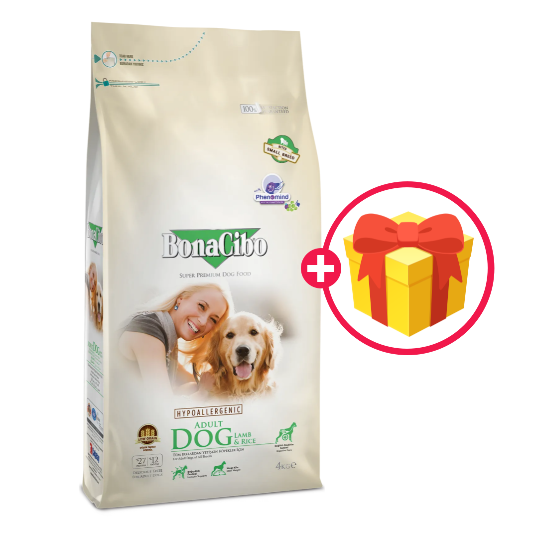 보나시보 어덜트 독 램 라이스 4kg 작은알갱이 (+사은품 증정)