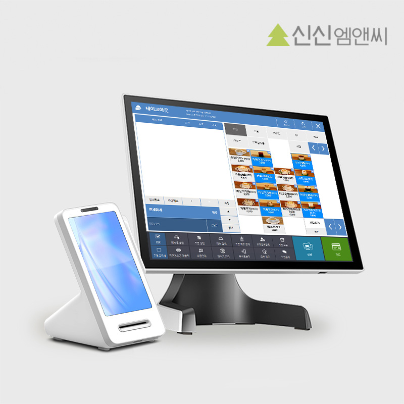 애플페이 포스기 화이트 토스프론트 POS시스템 포스단말기 신신포스 - 메인 이미지