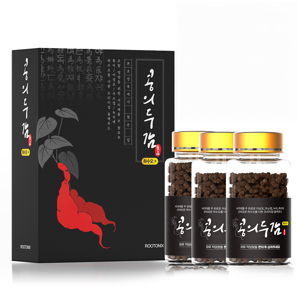 적하수오 서리태환 새치커버 갱년기 영양제 루토닉스 콩의두감 세트 300g, 1개