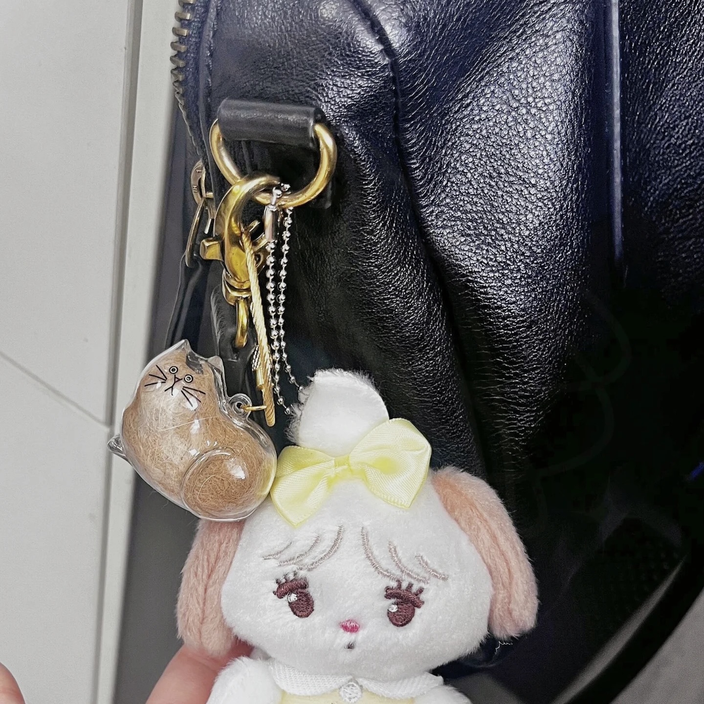 고양이 털 수염 털뭉치 보관 캡슐 가챠 댕냥이 반려동물 키링 이미지 8