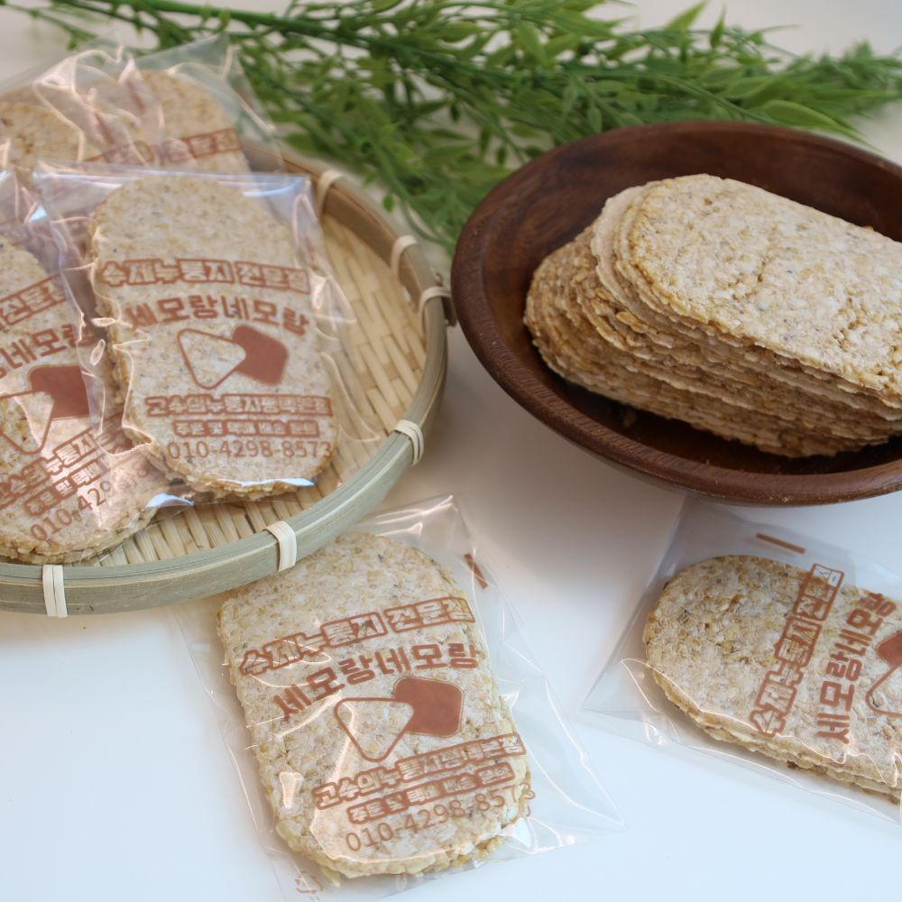 수제 국산 현미누룽지 / 얇고 바삭한 포켓 누룽지칩 / 어르신 아기 건강 간식