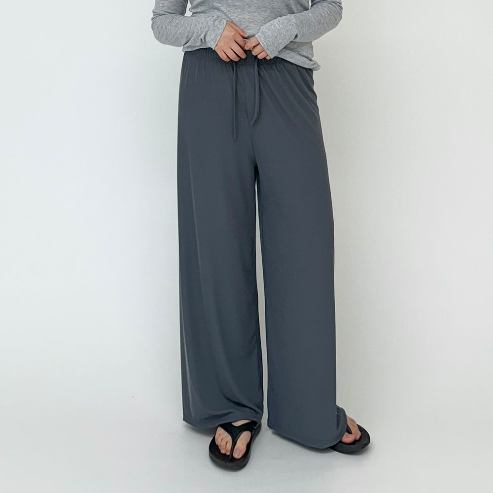 [~77] 여자 봄 여름 밴딩 찰랑바지 여성고무줄바지 - 상세 이미지 3