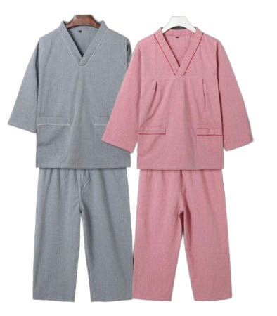 한의원 숯가마찜질복 황토방 한증막 황토찜질 남녀 찜질방옷 옷 사우나복 세트