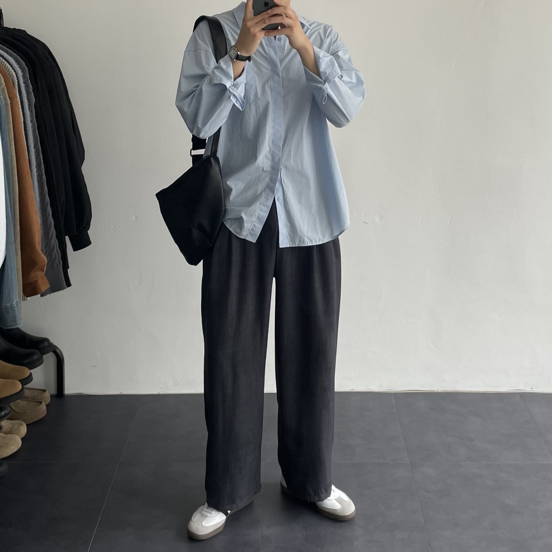 남성린넨바지 남자여름긴바지 남자와이드팬츠 - 상세 이미지 3