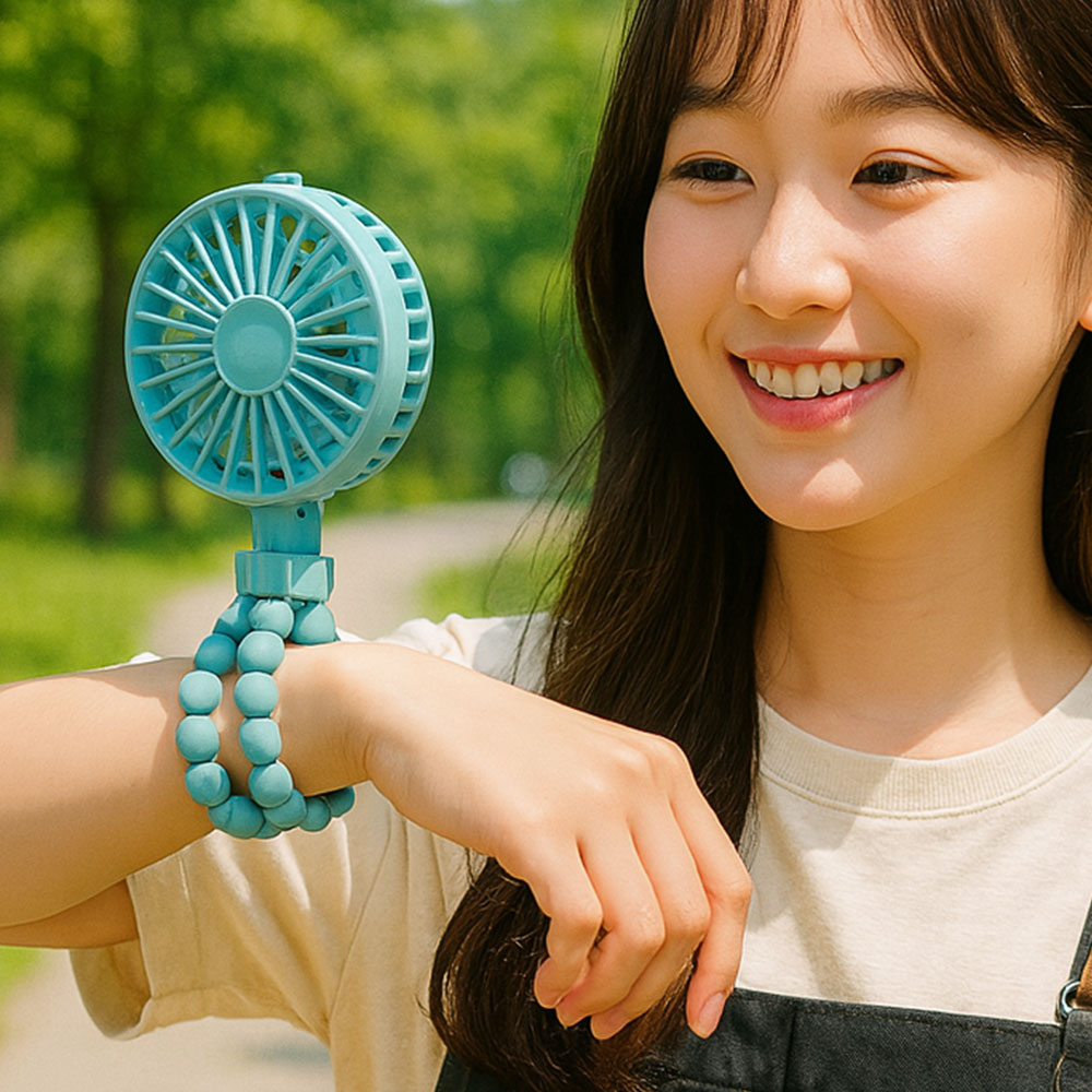 손목선풍기 초미니 소형 손 충전용 핸디 휴대용 손풍기 - 상품 이미지