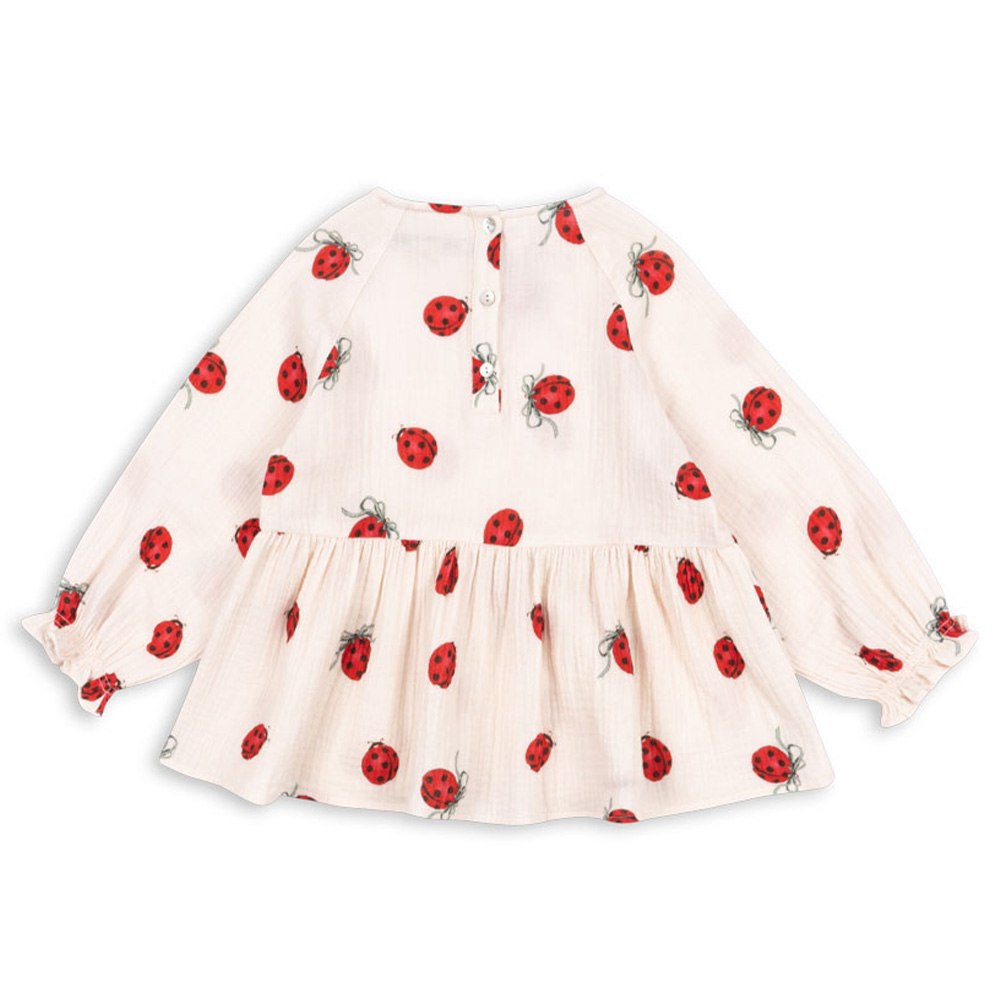 콩제슬래드 키즈 미니 무당벌레 블라우스 KS102212 LADYBUG BOW - 상세 이미지 2