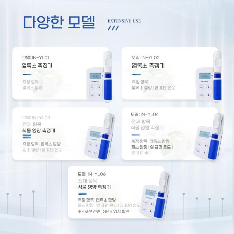 엽록소측정기 휴대용 식물 질소 함량 테스터 비파괴 분석기 표준모델 - 상세 이미지 4