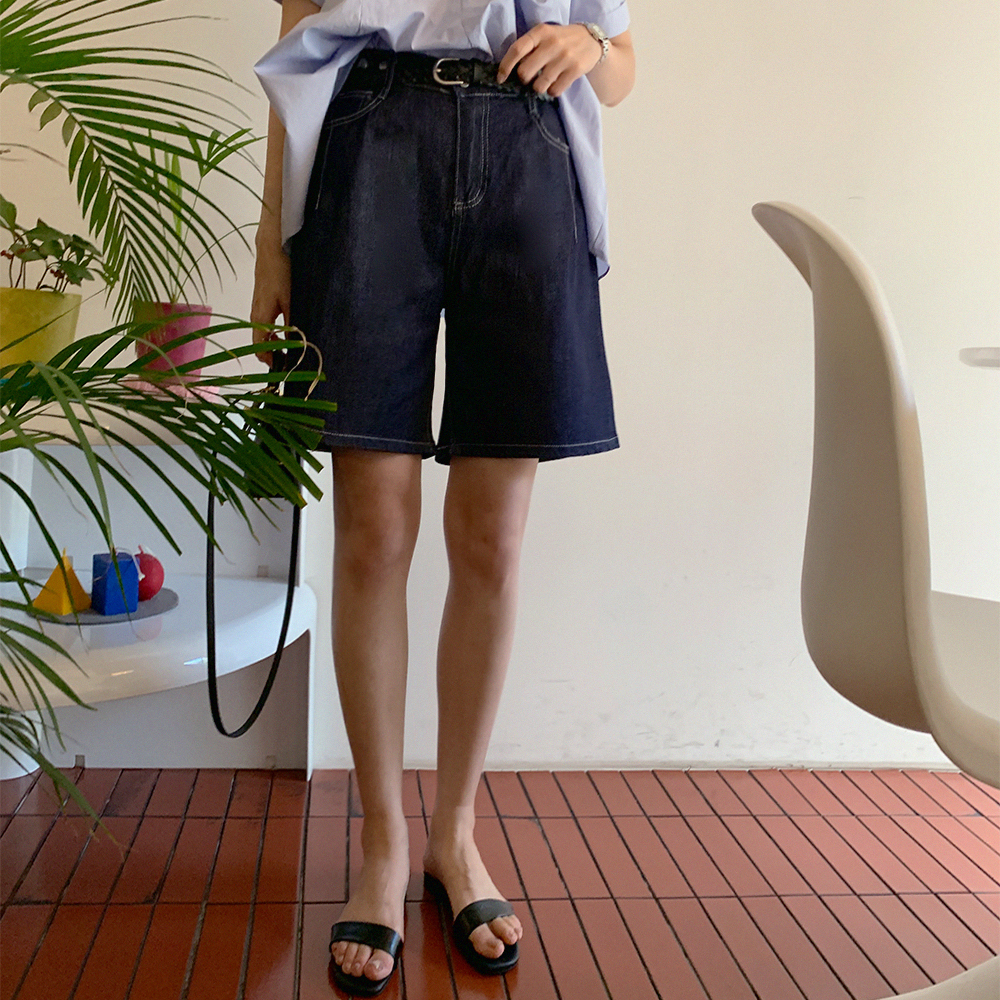 맥크린 데님 쇼츠 - 상품 이미지