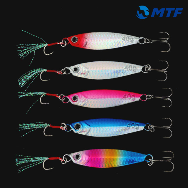 MTF 막 물어 프리즘 메탈지그 어시스트훅 트레블훅 세트 레드헤드, 40g - 상세 이미지 2