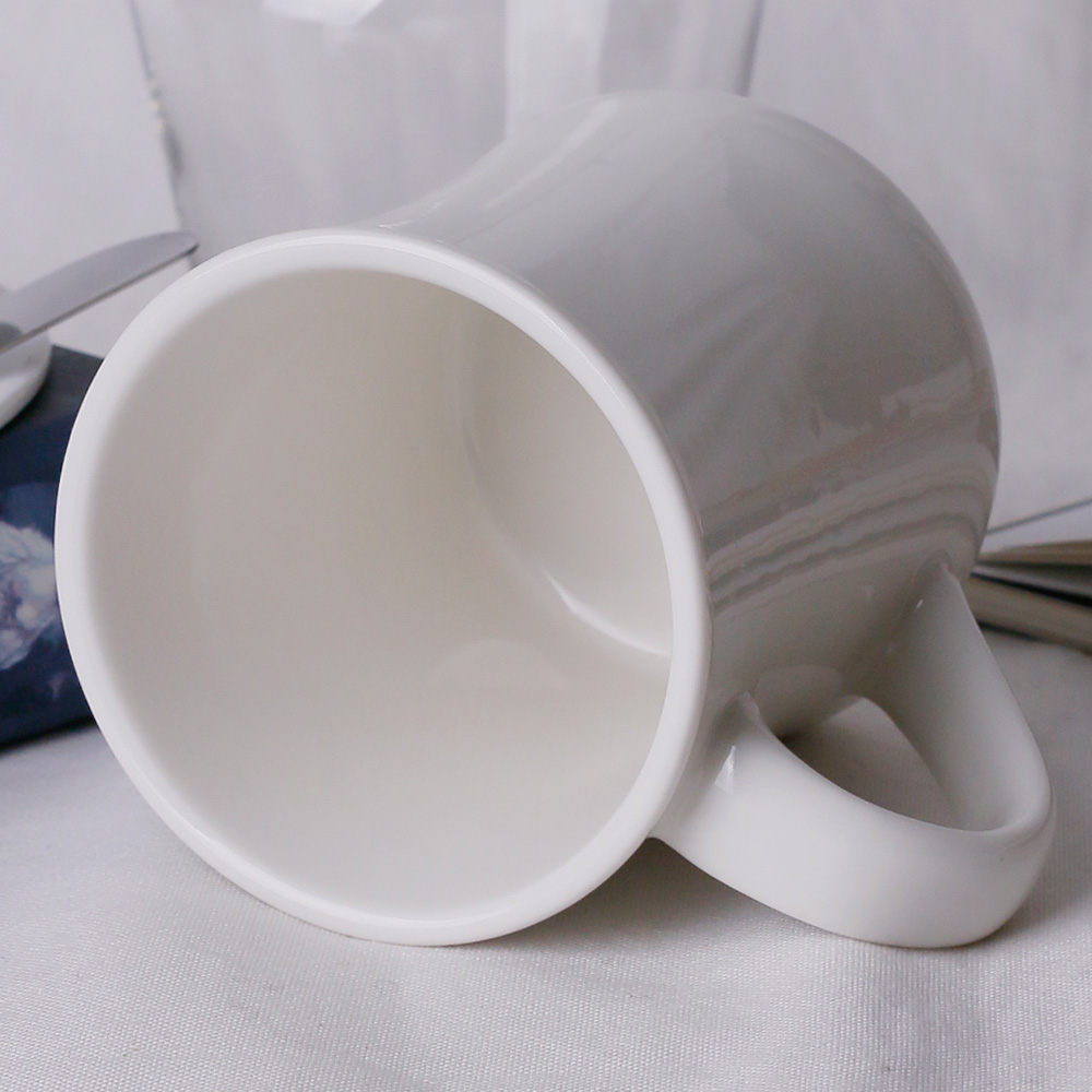 두툼한 아웃백 머그컵 예쁜 카페 도자기 커피 머그잔 350ml, 마테라 화이트 - 상세 이미지 3