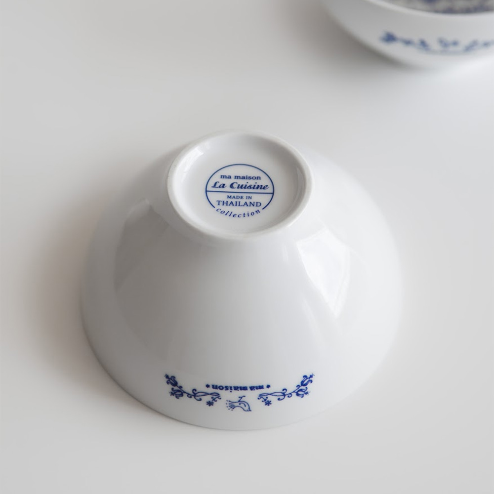 마메종 블루로즈 도자기 머그잔 카페 머그컵 링머그 220ml - 상세 이미지 5