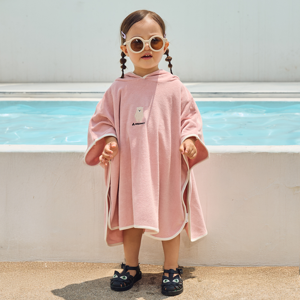 유아 아기 비치 가운 후드 물놀이 수영 초등 어린이 극세사 샤워 목욕 판초 타올