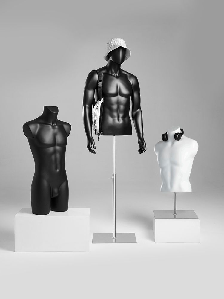 남자 상반신 마네킹 디스플레이 바디 옷가게 디피용 피팅 행거 - 상세 이미지 4