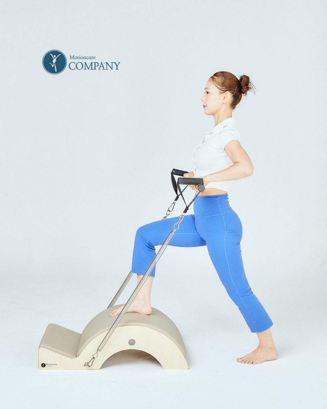 모션케어 투웨이 우드 스파인코렉터 홈 필라테스 기구 스트레칭 허리 스트레칭 체형교정 바렐 - 상세 이미지 2