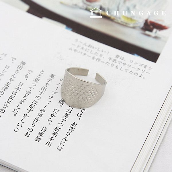 손가락골무 바느질 링골무 쇠골무 - 메인 이미지