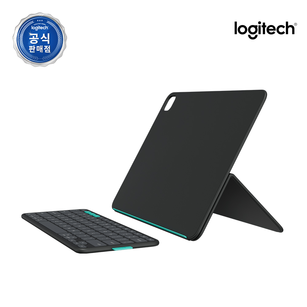 로지텍코리아 공식 Flip Folio 13 아이패드 거치대 블루투스 휴대용 케이스 키보드 프로 에어 M2 M3 M4 - 상세 이미지 5