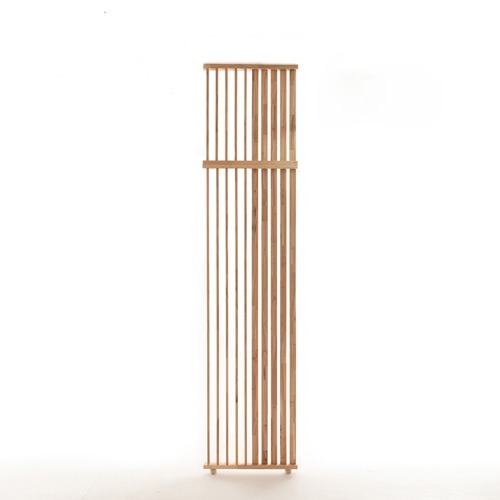 핀토리 2단 가벽 원목 파티션  높은 사무실 셀프 인테리어 공간분리 간살 우드 칸막이 [최대높이 3300]