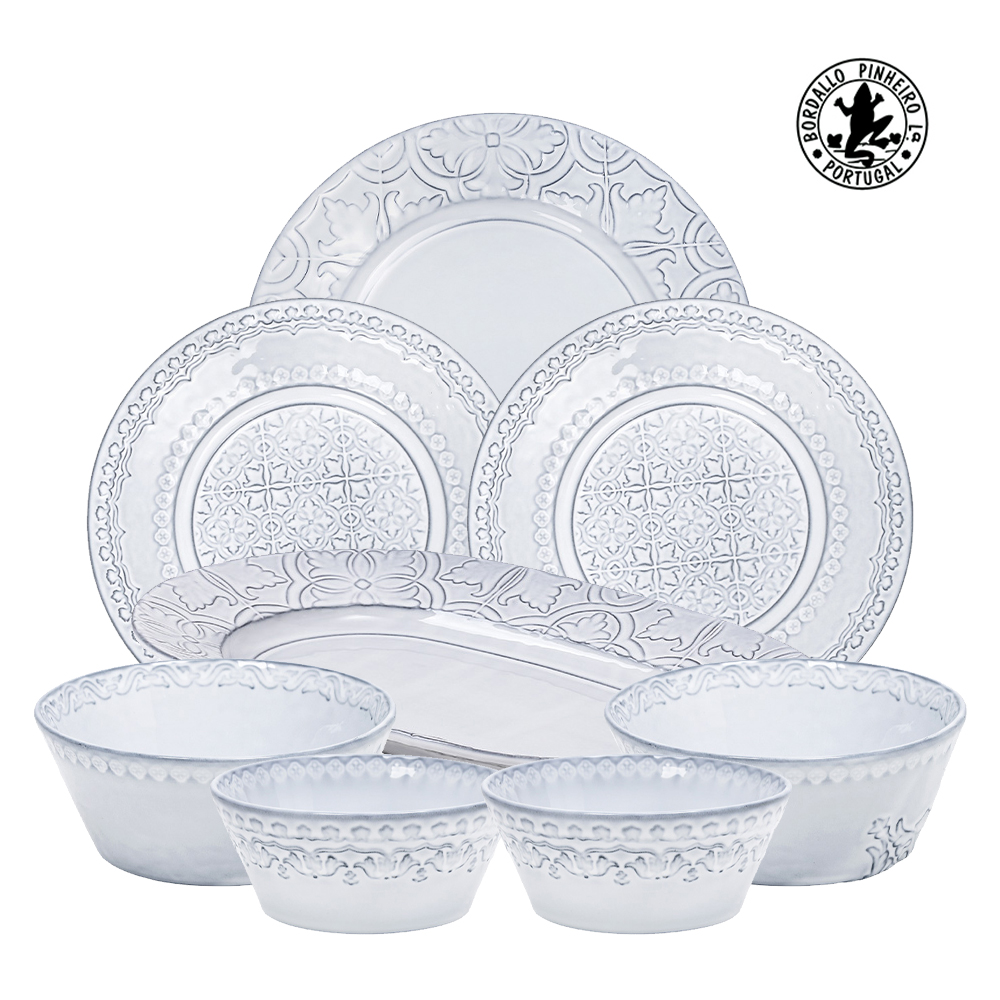 보르달로 핀헤이로 포르투갈 수입 빈티지 식기 그릇세트 / 8종, 루아노바 2인홈세트, 1세트