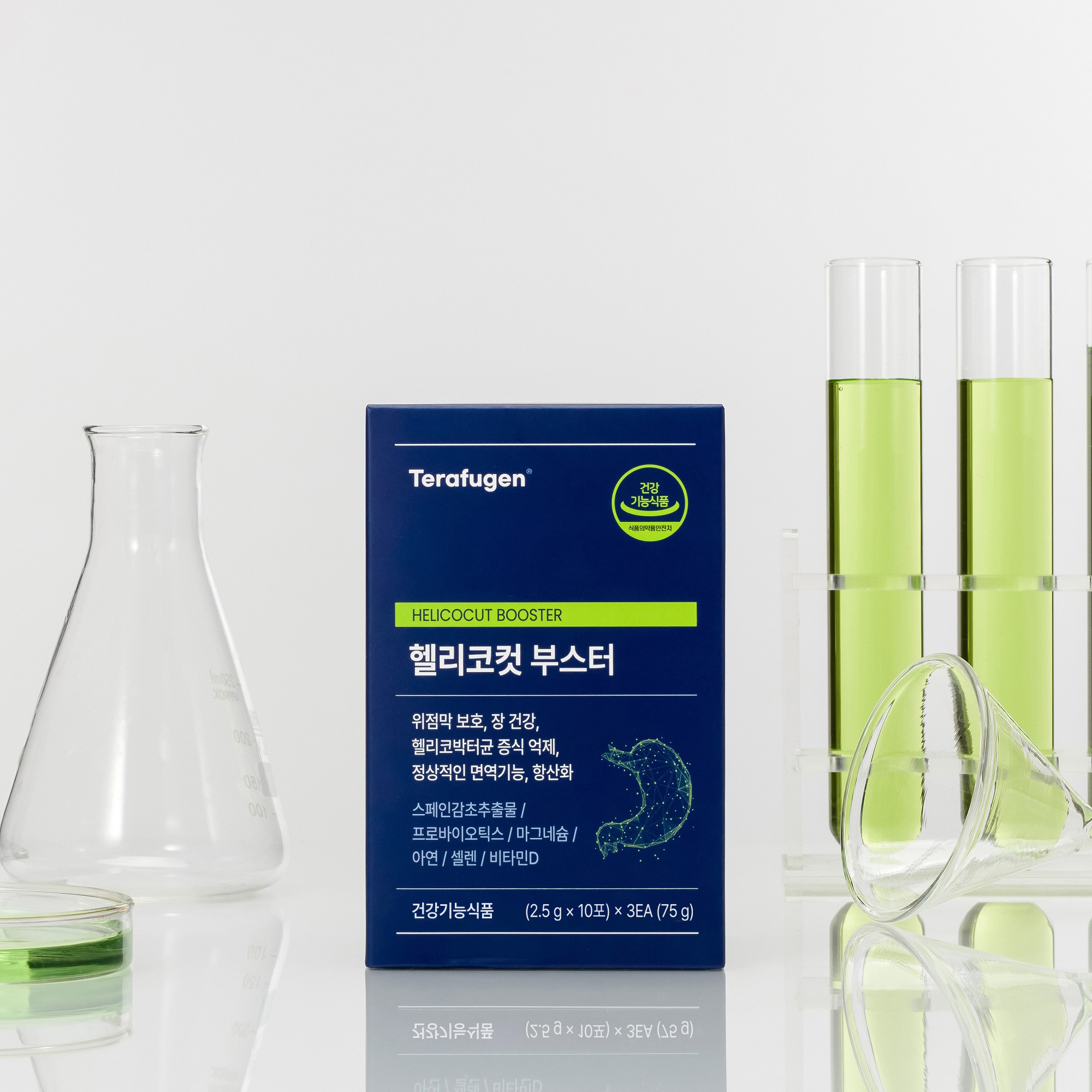 테라퓨젠 헬리코컷 부스터 프로바이오틱스 위건강 스페인감초추출물 2.5g 30포, 6개 - 상세 이미지 2
