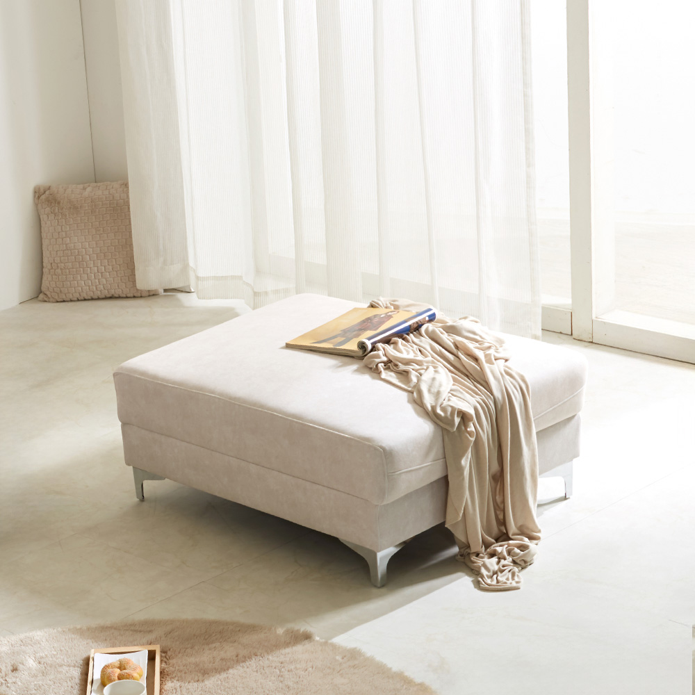 스코나 마키넨 모듈 아쿠아텍스 패브릭 헤드틸팅 4인 소파(3인+1인 스툴)