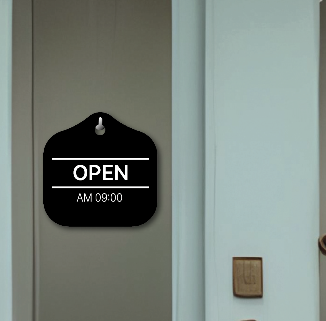 오픈클로즈 open 매장 걸이용 안내판 양면 4 - 상품 이미지