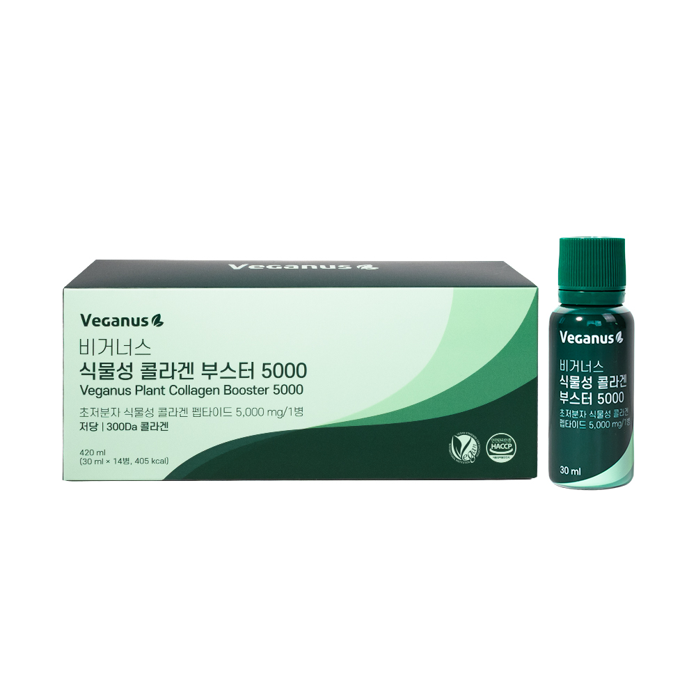 비거너스 식물성 콜라겐 부스터 5000 비건콜라겐 420ml 14개입, 1개 - 메인 이미지