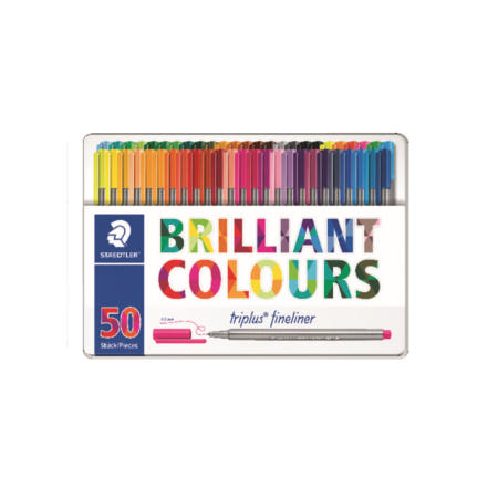 세이오 스테들러 화인라이너 334 M50 50색 세트 (틴) /1개입