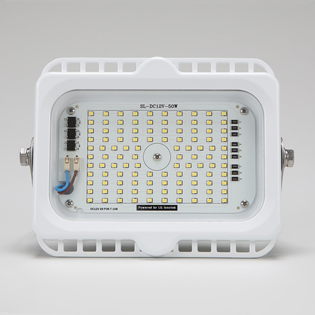 비츠온 LED투광기 선박 차량용 방수 DC 간판조명 투광등 50W, 12V 주광색 - 상세 이미지 2