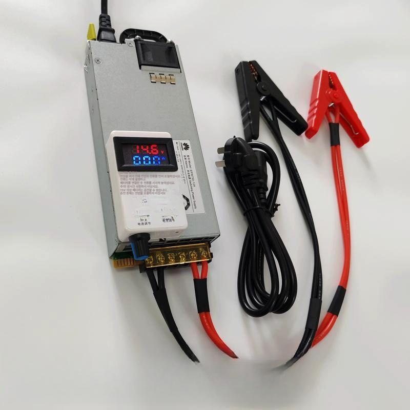 대전류 14.6V 60A 인산철 리튬 배터리 충전기 산업용 캠핑용 고속충전 악어클립형 - 메인 이미지