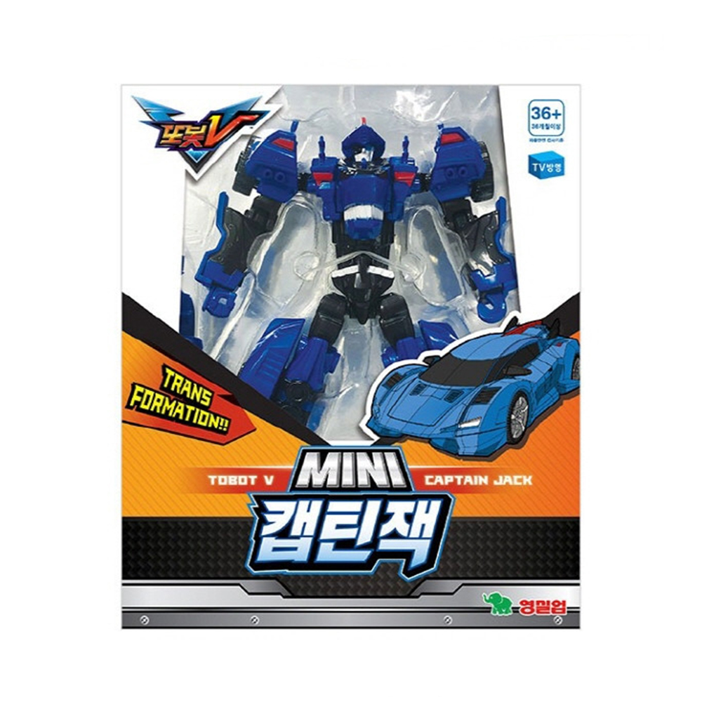 또봇 V 미니 MINI 캡틴잭 자동차 미니카 변신 로봇 장난감 남자 아이 선물 스티커 세트 이미지 7