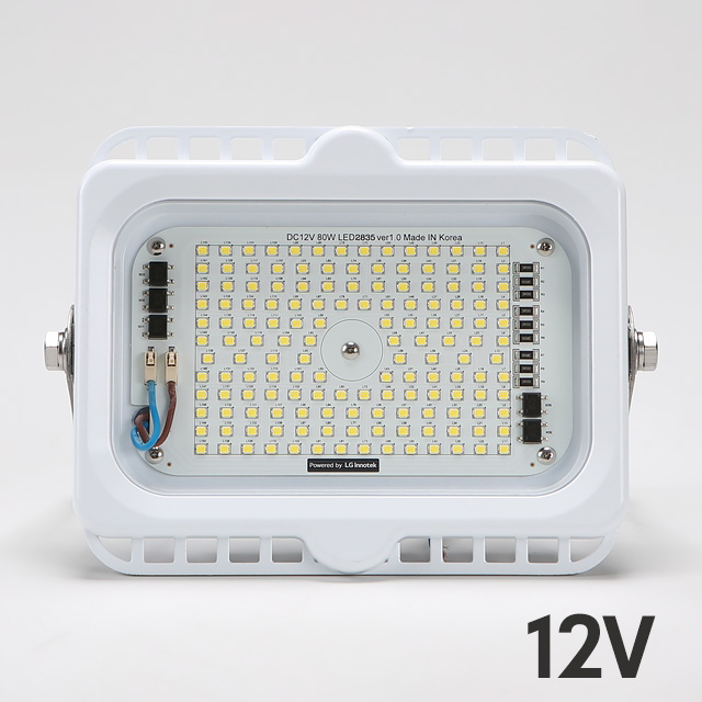비츠온 LED투광기 선박 차량용 방수 DC 간판조명 투광등 80W, 24V 주광색 - 상세 이미지 2
