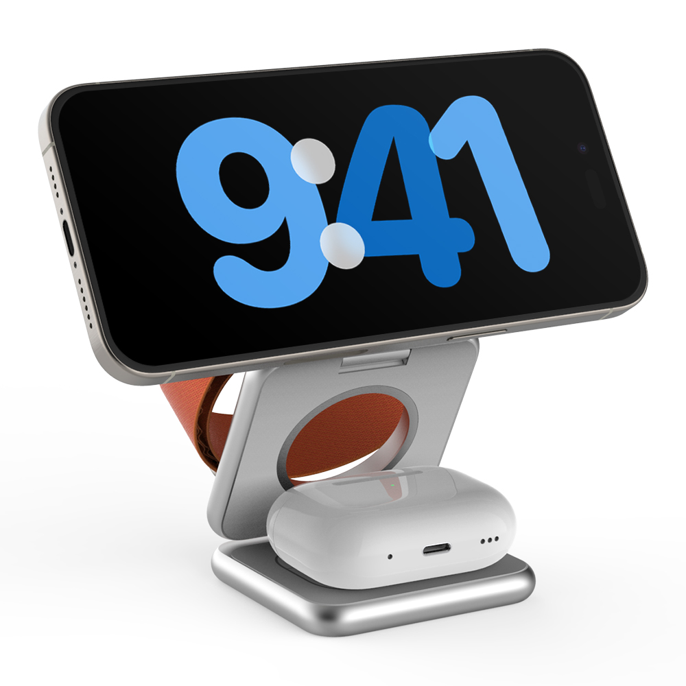 니케 맥세이프 충전기 3in1 무선충전기 아이폰 애플워치 에어팟 스퀘어원