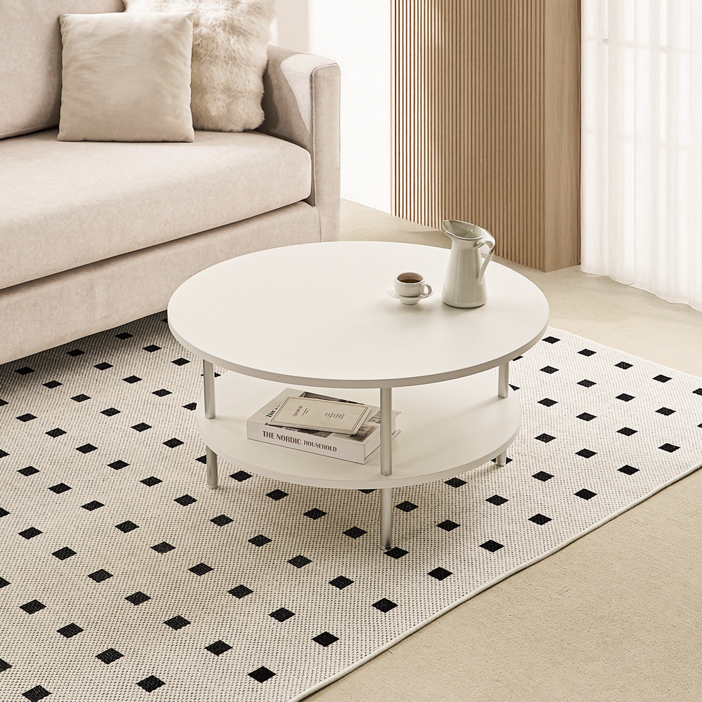 클라르 높은 소파 쇼파 테이블 카페 낮은 좌식 원형 식탁