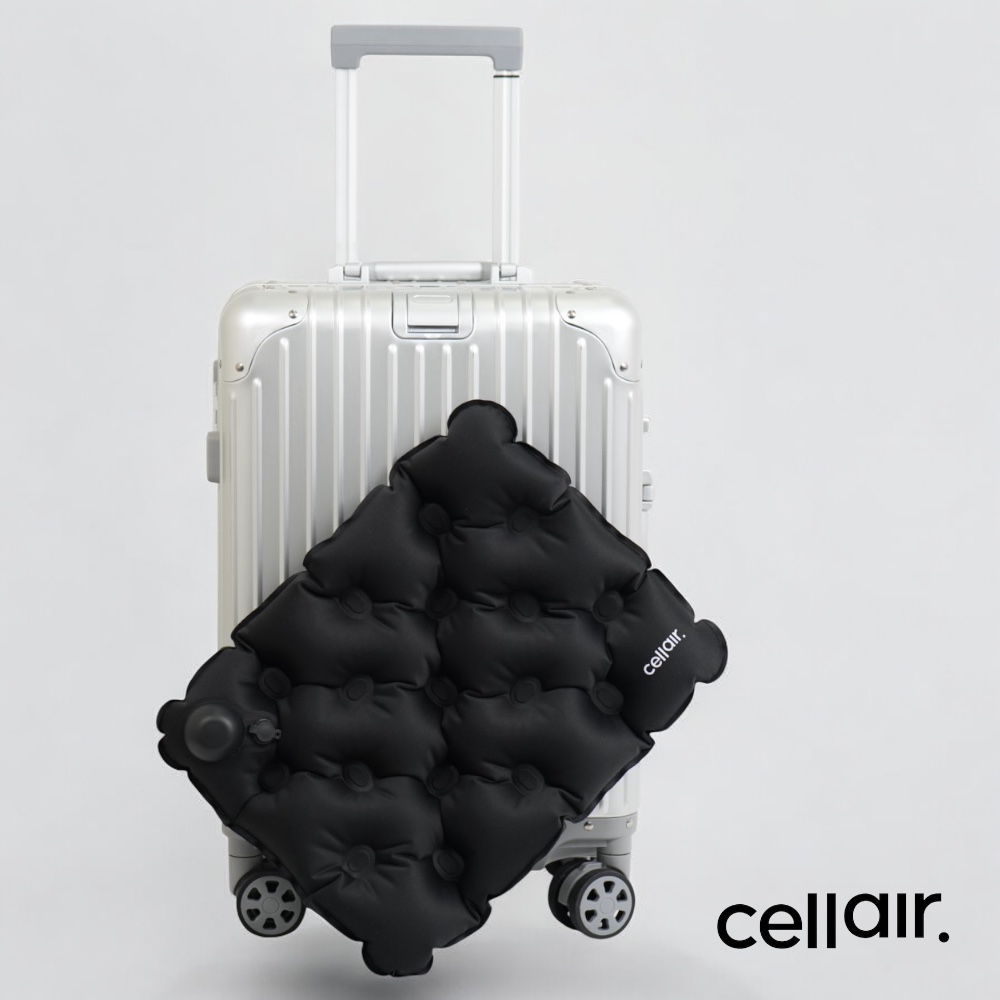 셀레어 트래블 쿠션 휴대용 에어 무하중 차 야구장 공원 기내용 비행기 에어셀 여행용 방석