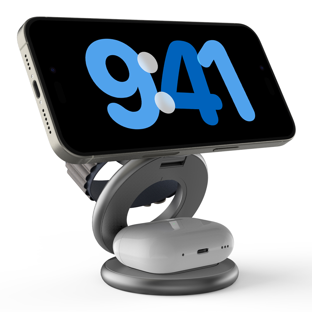 니케 3in1 맥세이프 무선 충전기 아크원