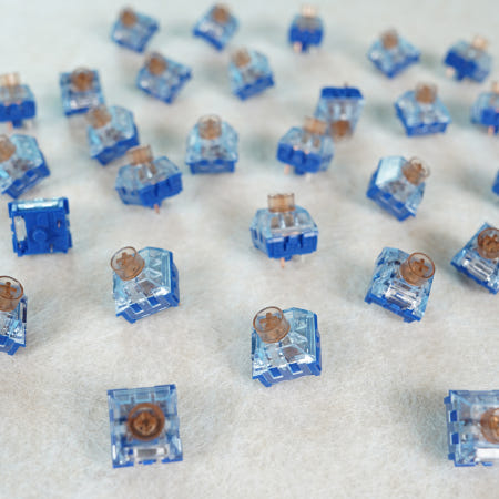 카일딥씨프로 허쉬 고래축 저소음 택타일 키보드 스위치 기계식 투명 3pin 공장윤활