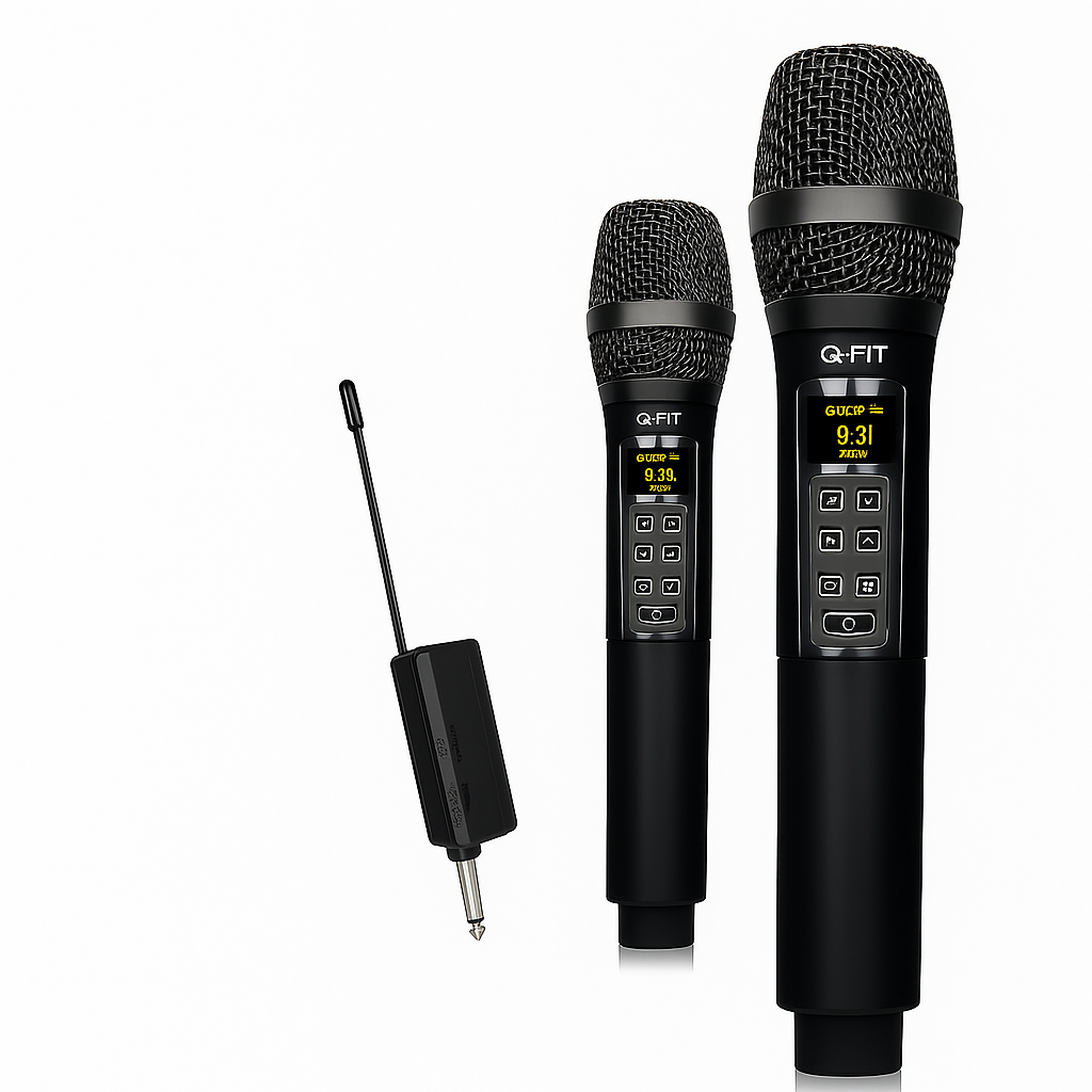 큐핏 강의용 공연용 행사용 무선마이크 노래방 다이나믹 수업용 휴대용 무선마이크 세트