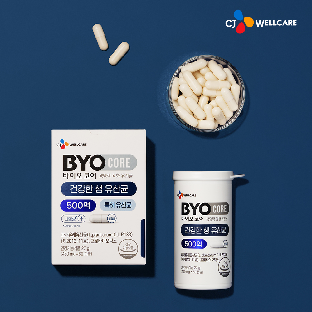 CJ 바이오코어 500억 보장 부자 최화정 유산균 상온보관 프로바이오틱스 60캡슐, 1개