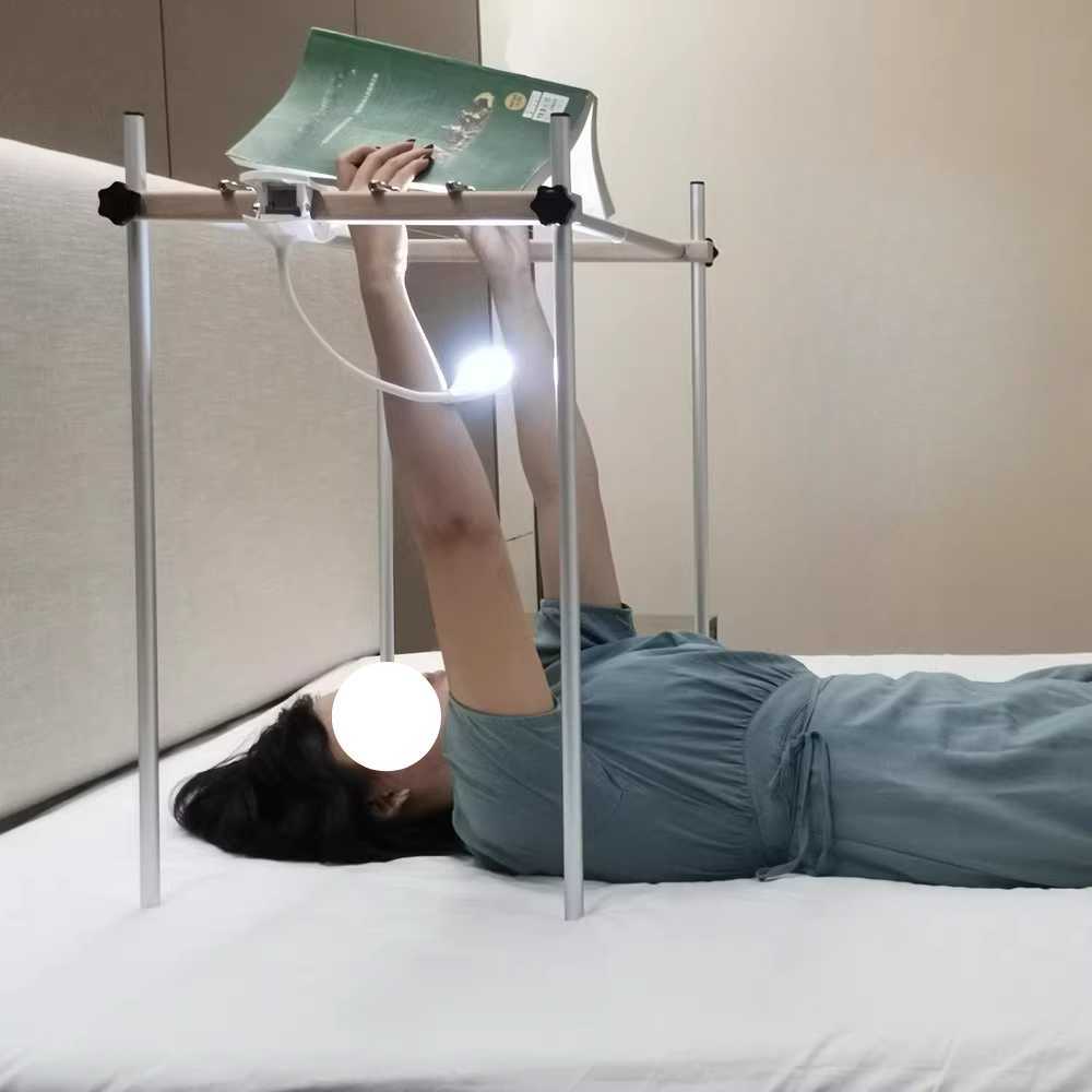 누워서 보는 독서대 거치형 베드 리더 거치대 스탠드 독서대 - 상세 이미지 2
