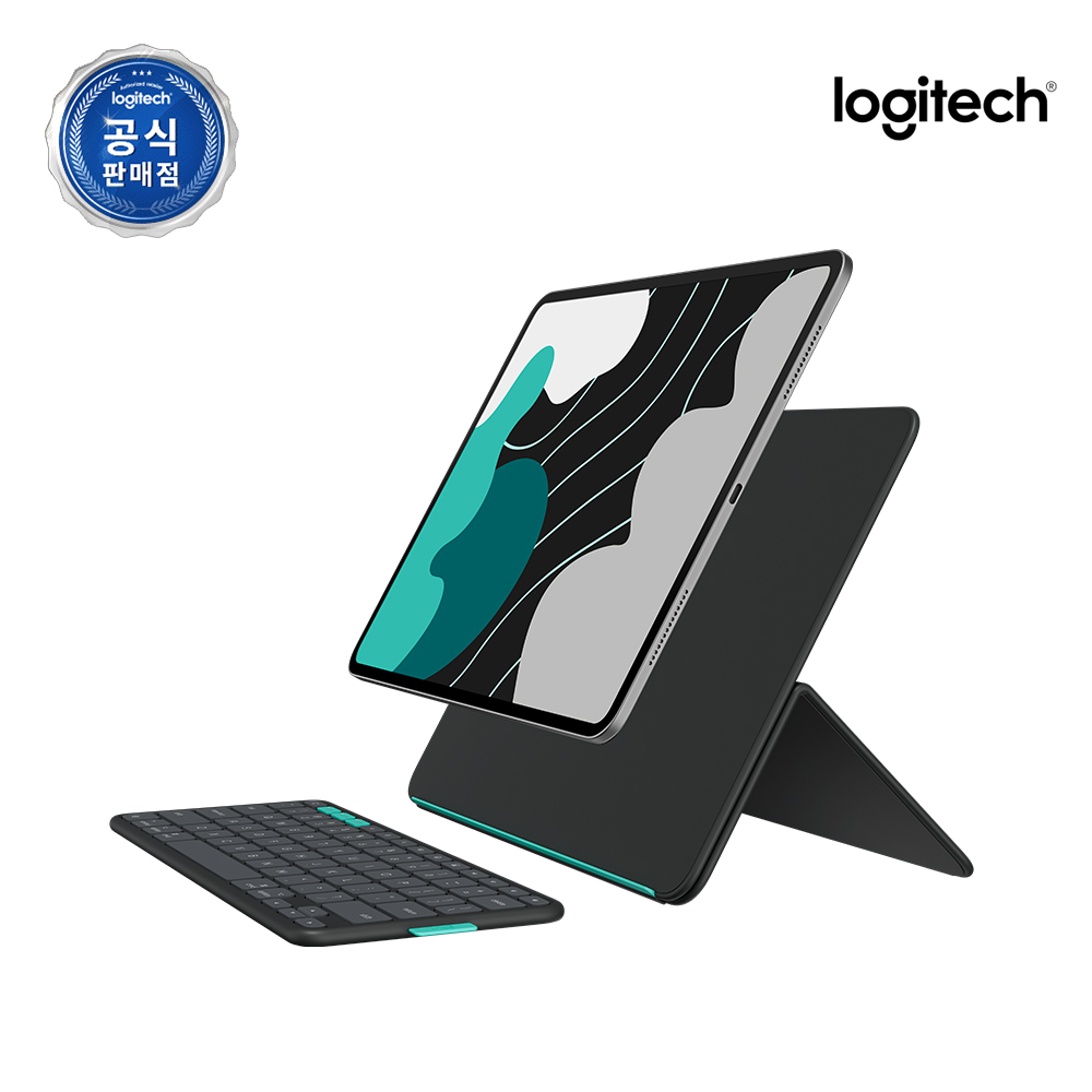 로지텍코리아 공식 Flip Folio 13 아이패드 거치대 블루투스 휴대용 케이스 키보드 프로 에어 M2 M3 M4 이미지 8