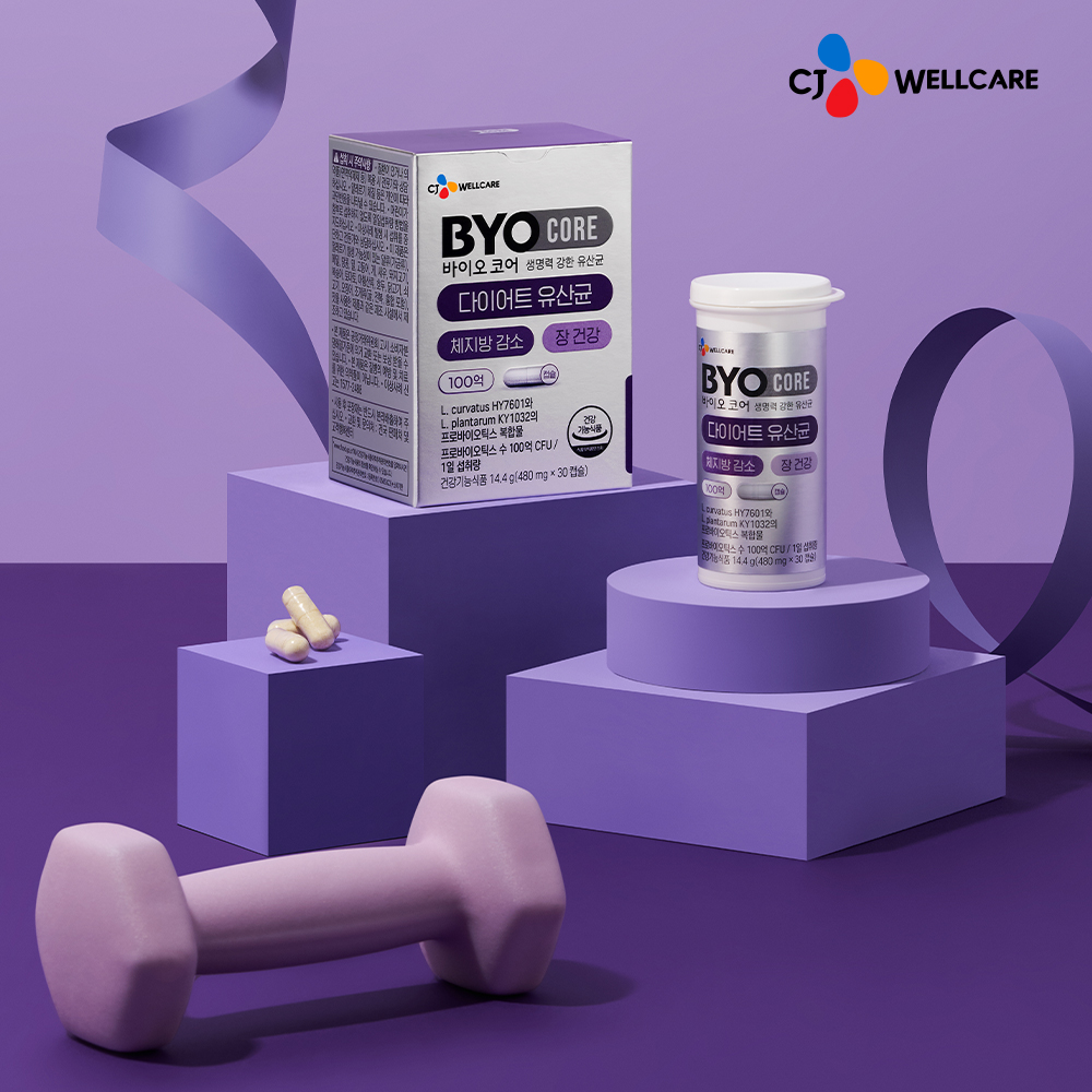 CJ 바이오코어 100억 다이어트 유산균 체지방 감소 소주연 유산균 30캡슐, 2개
