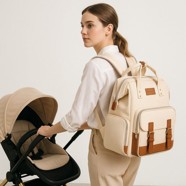 레브리 기저귀가방 백팩 보냉보온 유모차 등 오픈형 보급형 물티슈포켓 가벼운기저귀가방