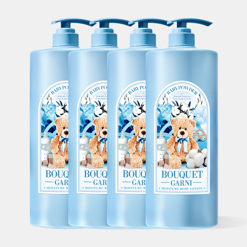 [샤워SET] 부케가르니 모이스처 바디워시 1.5L 3개+바디로션1.5L 1개 - 상품 이미지