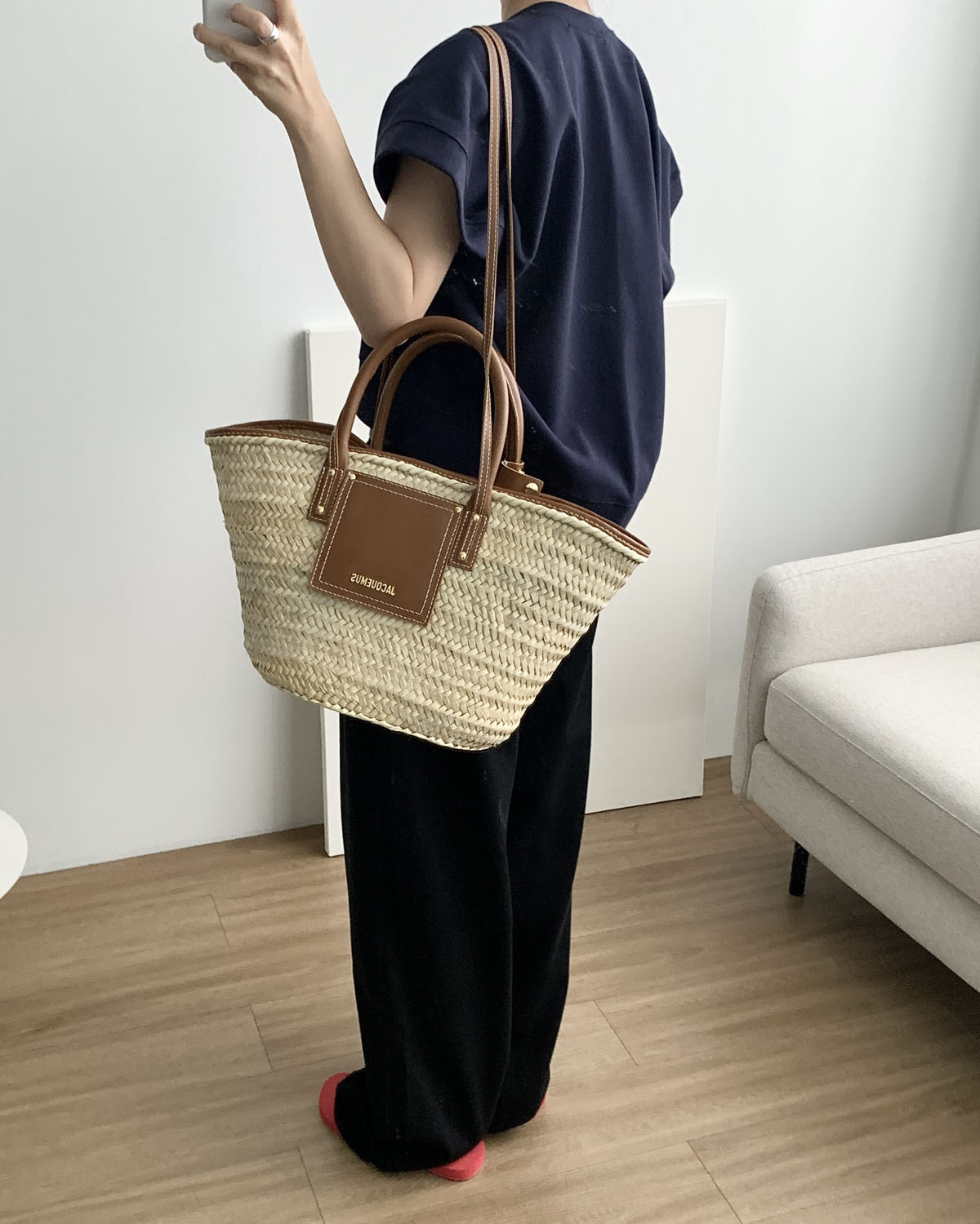 [SALE] 베어 맨투맨 여름 반팔 아방 날개 세미크롭티 웨어링무드 (2c) - 상세 이미지 5