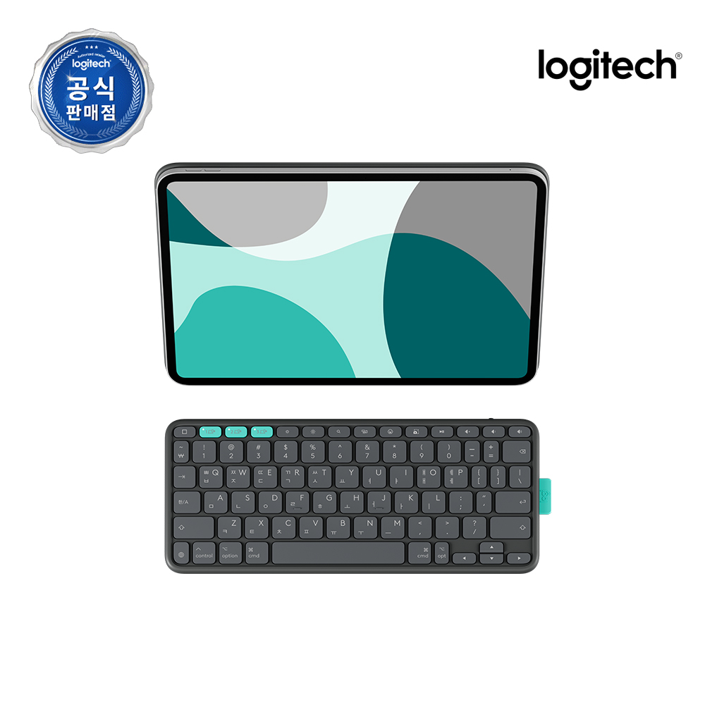 로지텍코리아 공식 Flip Folio 11 아이패드 거치대 블루투스 휴대용 케이스 키보드 프로 에어 M2 M3 M4 - 상세 이미지 2