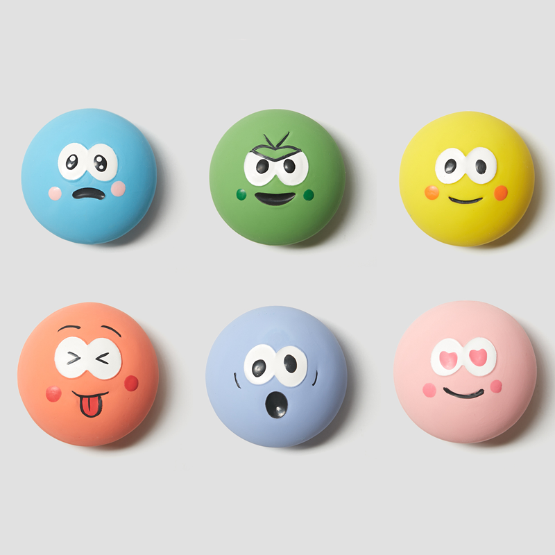 강아지장난감 라텍스 만득이 공 6개 세트