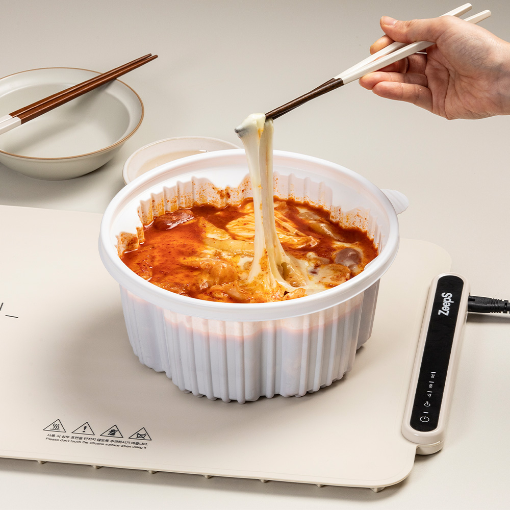 집스 2세대 전기 푸드워머 파인다이닝 접이식 음식 보온 매트 홈파티 집들이선물 휴대용 캠핑 - 상품 이미지