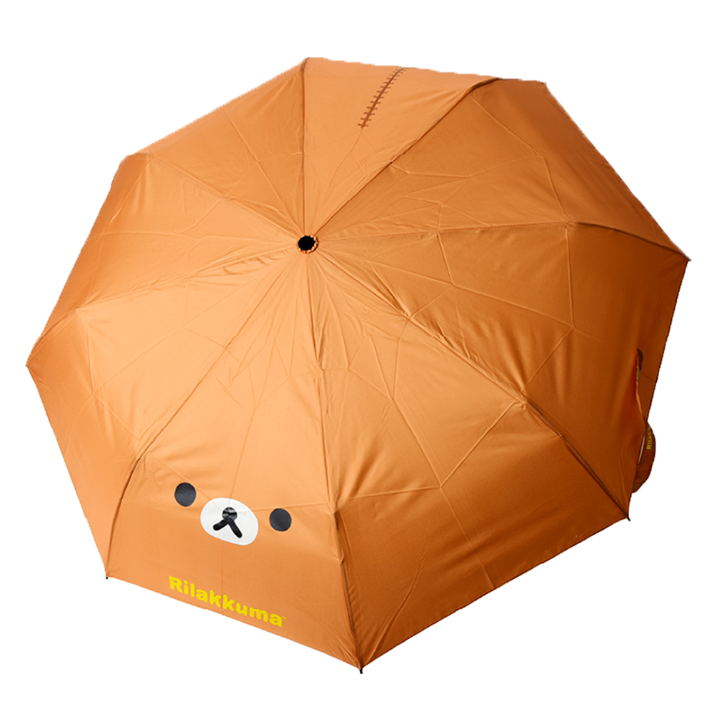 리락쿠마 얼굴 3단 수동 우산 55cm 휴대용 캐릭터 코리락쿠마 산엑스 굿즈